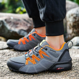 New Men Shoes Waterproof Hiking Shoes Outdoor Hiking Fishing Shoes Wear-Resistant Woodland Cross-Country Shoes Men Sports Shoes