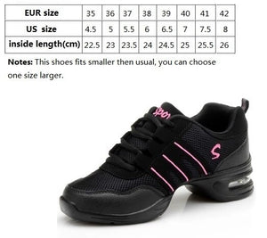 Dancing Shoes Sports Feature Modern Dance Jazz Shoes Soft Outsole Breath Dance Shoes Sneakers For Woman Practice Shoes