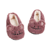 House Slipper Women Winter Non Skid Grip Indoor Fur Contton Warm Plush Fluffy Lazy Female Mouse Ears Home Fuzzy Flat Shoes 2023