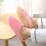 2023 Short Plush Slippers Mute Furry Slippers Non-slip Fur Flat Slippers Indoor Winter Warm Floor Slipper Soft Sole for Bedroom