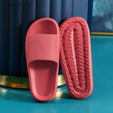 Women Slippers Beach Slides Cartoon Bear Flip Flops Men&#39;s Thick Sole Indoor Bathroom Anti-Slip Shoes 2023 Summer Couple Sandals