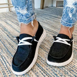 Summer Fashion Women Vulcanize Shoes Ladies Casual Flats Convenient Slip On Loafers Comfortable Outdoor Sports Sneakers