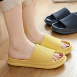 Thick Platform Bathroom Home Slippers Women 2023 Summer Fashion Soft Sole Eva Indoor Slides Woman Sandals Non-Slip Flip Flops