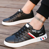 2022 Men&#39;s Casual Shoes Lightweight Breathable Men Shoes Flat Lace-Up Sneakers Men White Business Travel Tenis Masculino