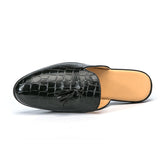 Summer Men Half Loafers Fashion Tassel Breathable Slippers Man Outdoor Lightweight Mules Cool Half Shoes for Man Leather Sandals