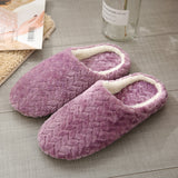 2023 Short Plush Slippers Mute Furry Slippers Non-slip Fur Flat Slippers Indoor Winter Warm Floor Slipper Soft Sole for Bedroom