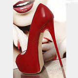 2023 New Red High Heels Women Platform Sandals Fashion Peep Toe Ladies Nightclub Stripper Pumps Sexy Wedding Shoes Bridal Size42