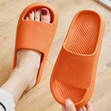 Thick Platform Bathroom Home Slippers Women 2023 Summer Fashion Soft Sole Eva Indoor Slides Woman Sandals Non-Slip Flip Flops