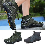 Men Beach Water Shoes Nonslip Rubber Surfing Swimming Aqua Shoes Quick Dry Elastic Shoelace for Hiking Cycling 아쿠아슈즈