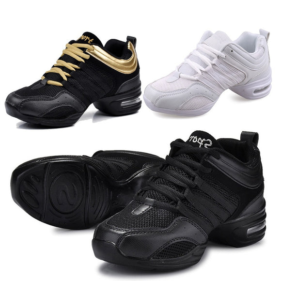 Dancing Shoes Sports Feature Modern Dance Jazz Shoes Soft Outsole Breath Dance Shoes Sneakers For Woman Practice Shoes