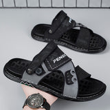 Sandals for Man Fashion Outdoor Korean  Leather Indoor House Platform Male Beach Shoes Casual Men Sandals New In Summer